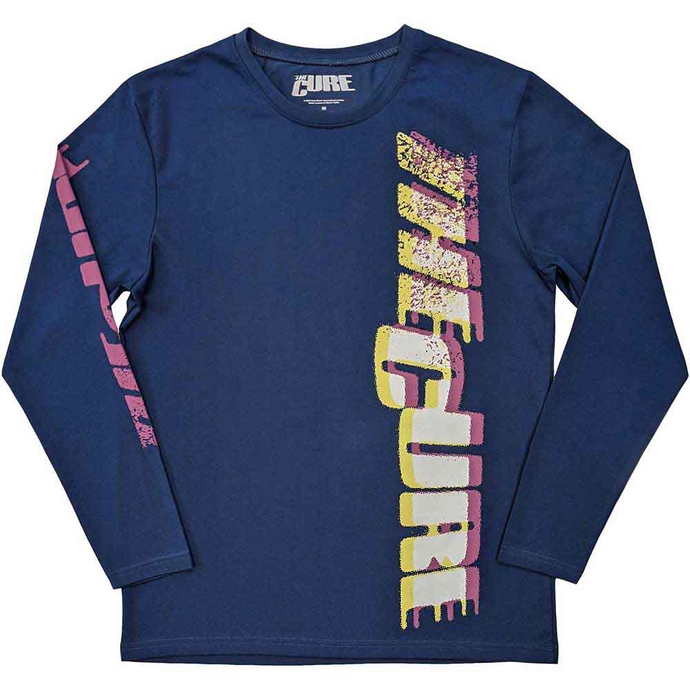 The Cure | Glitched Logo - T-Shirt Blue