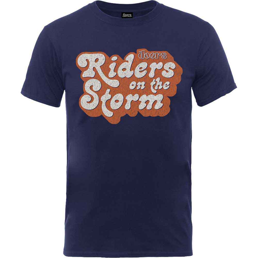 The Doors | Riders on the Storm Logo - T-Shirt Blue