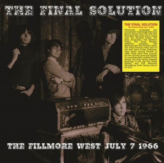 THE FINAL SOLUTION | The Fillmore West July 7 1966 - Vinyl