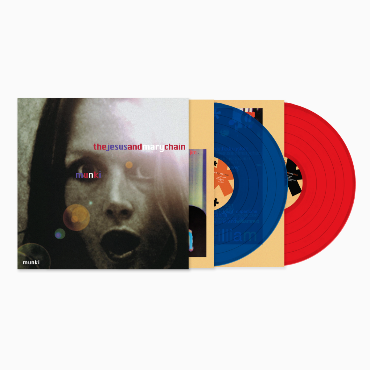The Jesus and Mary Chain | Munki (Indie Exclusive, 180 Gram Vinyl, Blue & Red Colored Vinyl) (2 Lp's) - Vinyl
