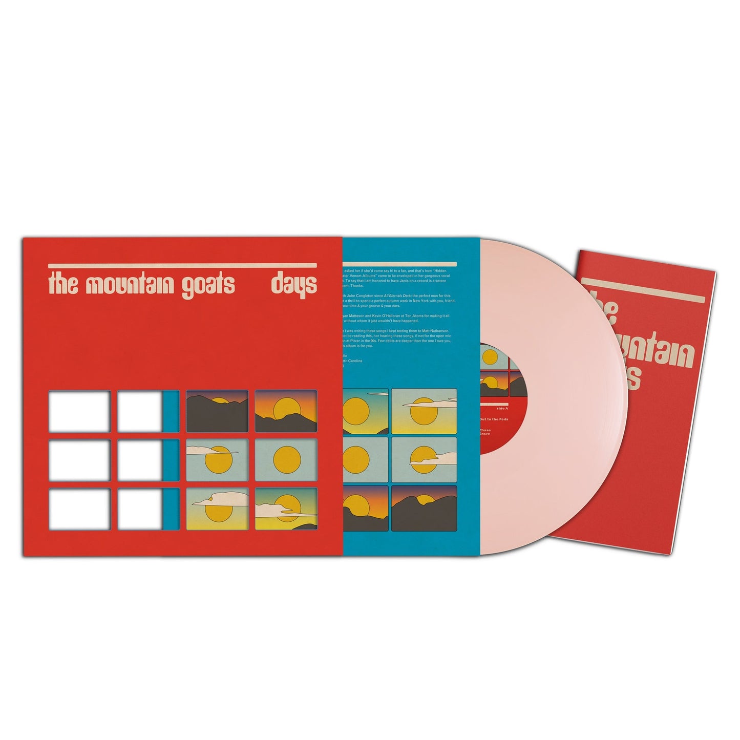 The Mountain Goats | Days (Deluxe Packaging Indie Exclusive) [Rose-Tipped Fingers Pink] - Vinyl