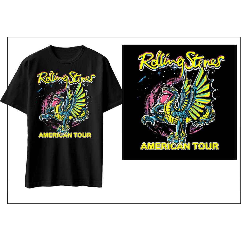 The Rolling Stones | American Tour Dragon - T-Shirt Black