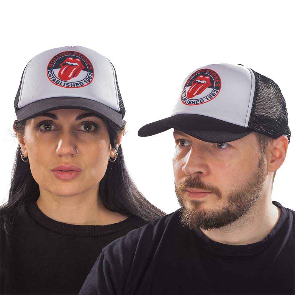 The Rolling Stones | Est. 1962 - Hat Black, White