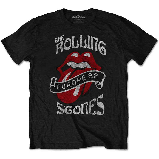 The Rolling Stones | Europe '82 Tour - T-Shirt Black