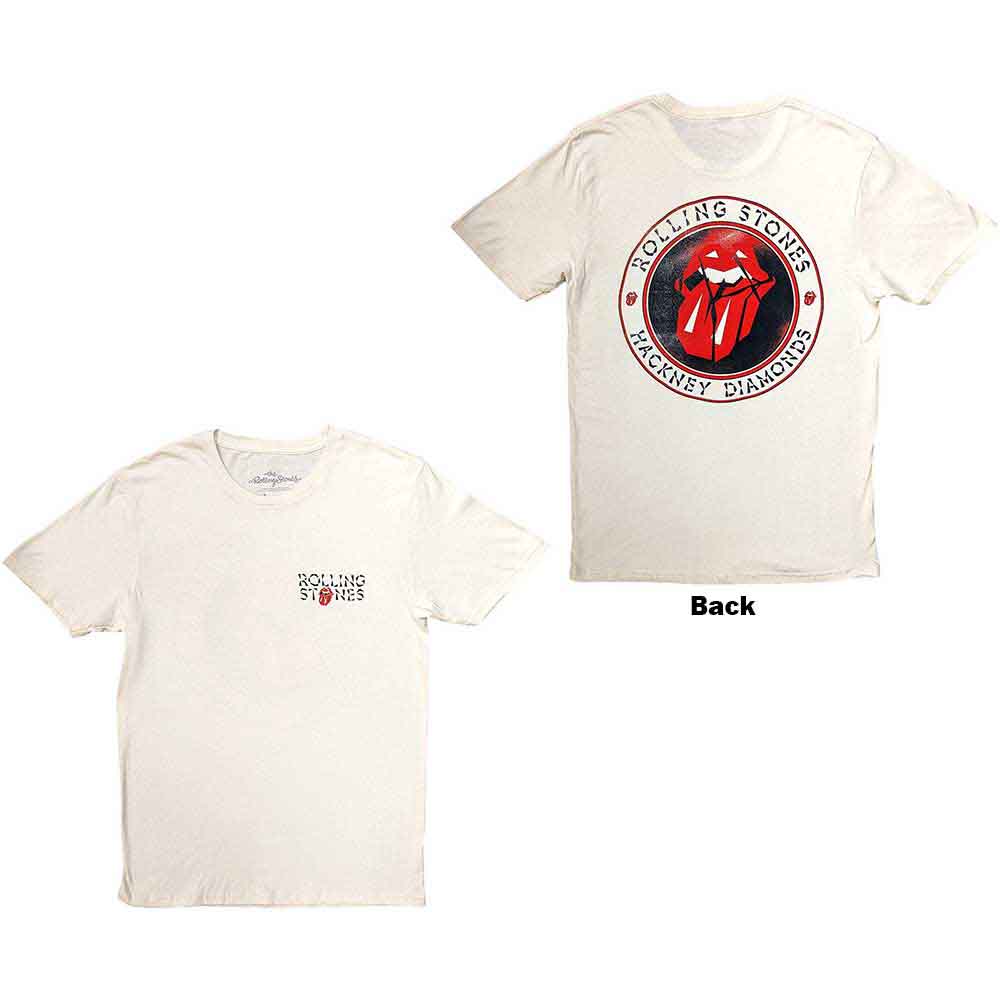 The Rolling Stones | Hackney Diamonds Circle Label - T-Shirt Neutral