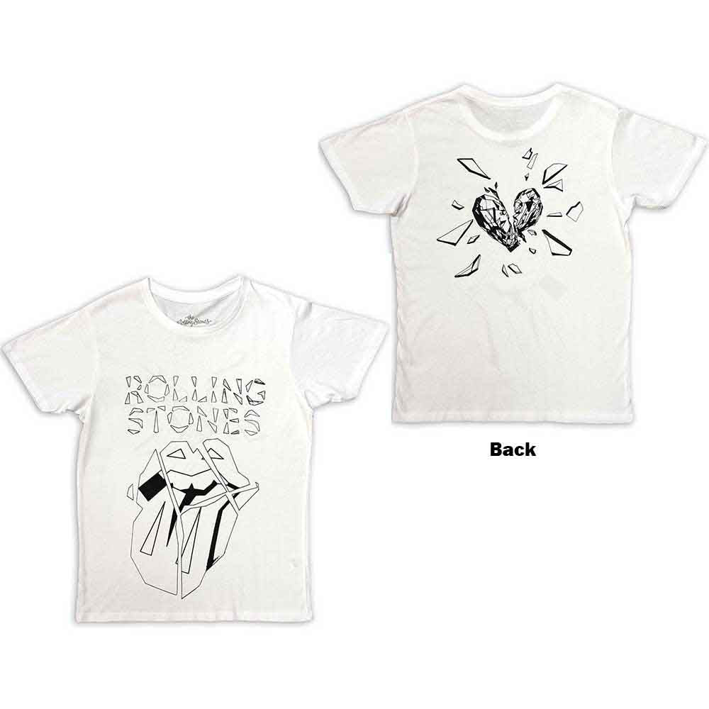 The Rolling Stones | Hackney Diamonds Diamond Tongue Outline - T-Shirt White