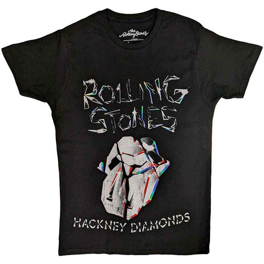 The Rolling Stones | Hackney Diamonds Faded Logo - T-Shirt Black