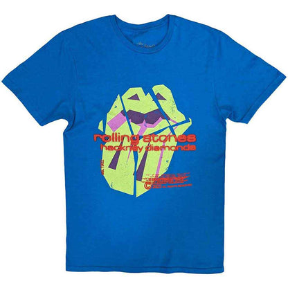 The Rolling Stones | Hackney Diamonds Neon Tongue - T-Shirt Blue