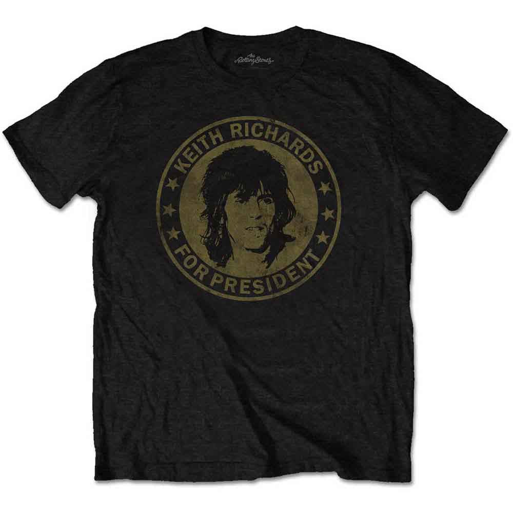 The Rolling Stones | Keith for President - T-Shirt Black