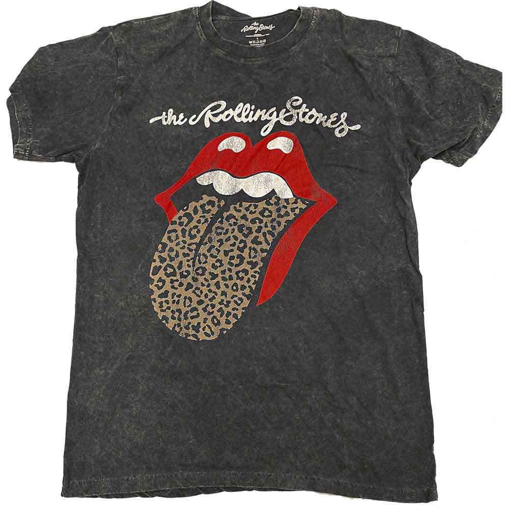 The Rolling Stones | Leopard Tongue - T-Shirt Black