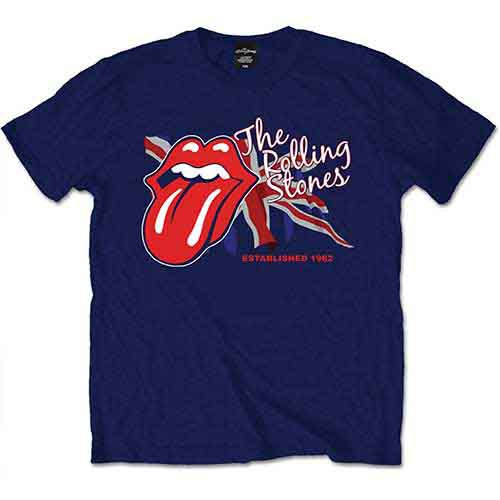 The Rolling Stones | Lick the Flag - T-Shirt Blue
