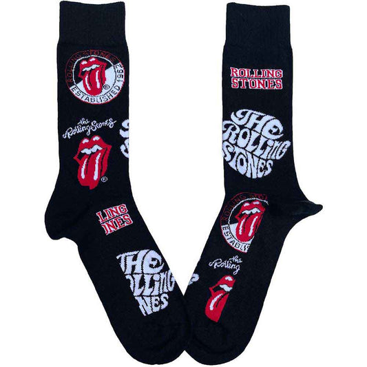 The Rolling Stones | Logos - Socks Black