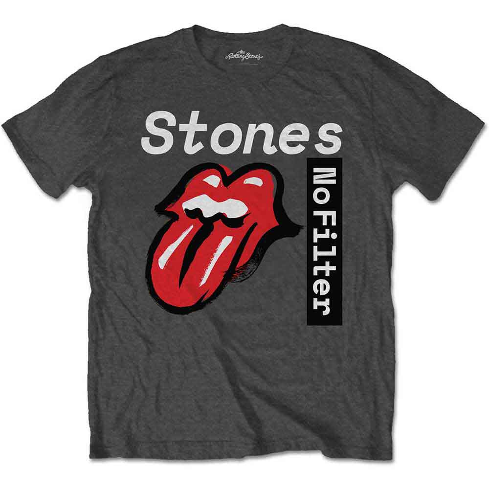 The Rolling Stones | No Filter Text - T-Shirt Grey