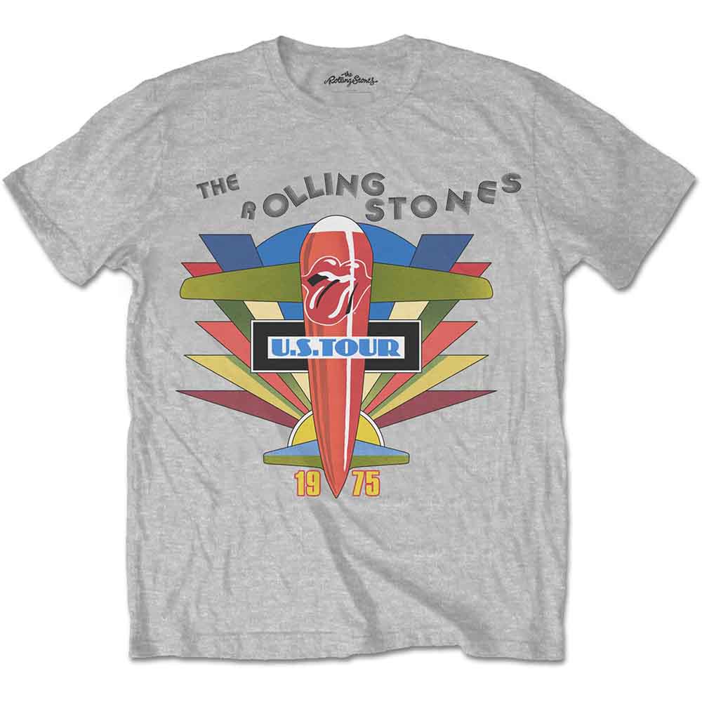 The Rolling Stones | Retro US Tour 1975 - T-Shirt Grey
