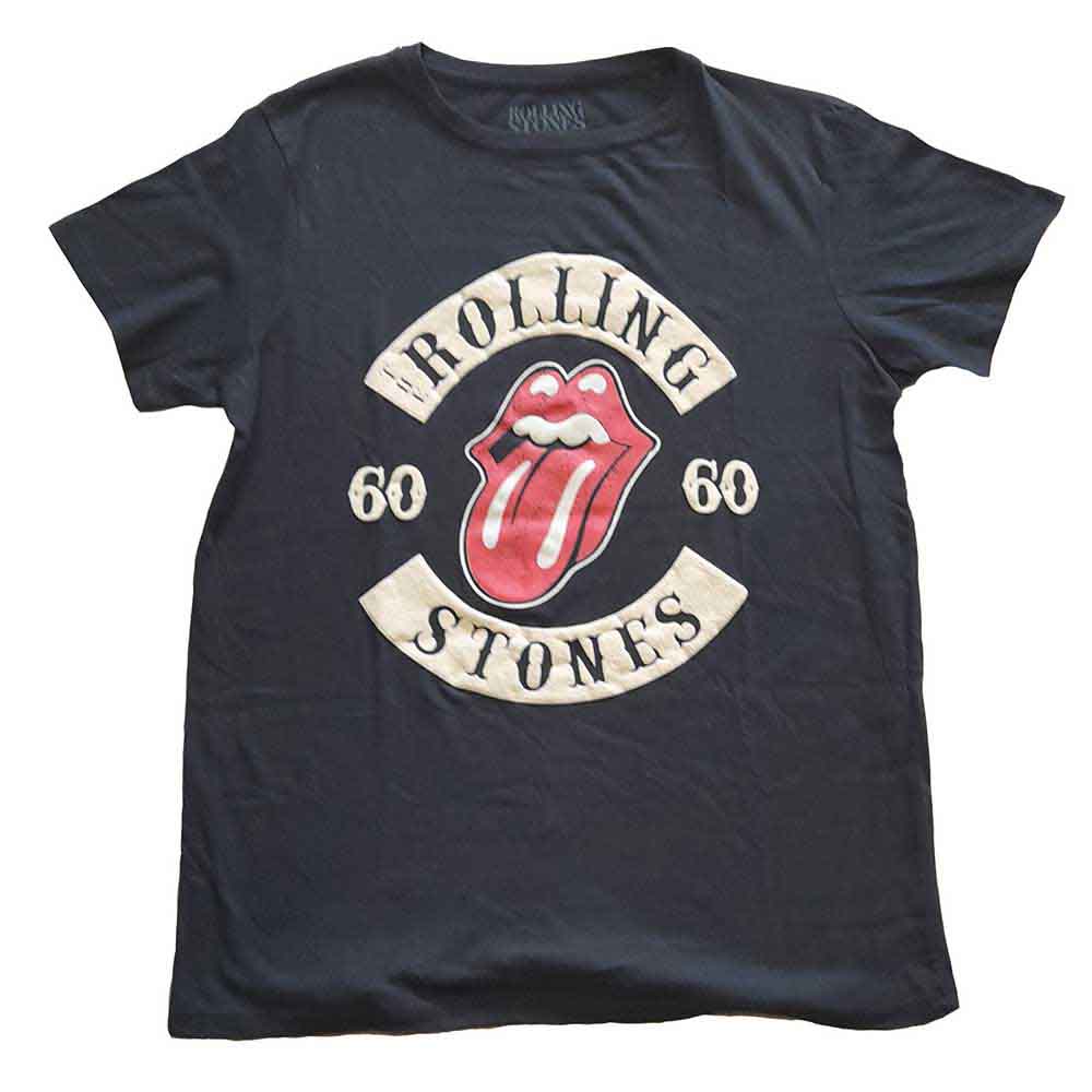 The Rolling Stones | Sixty Biker Tongue - T-Shirt Black