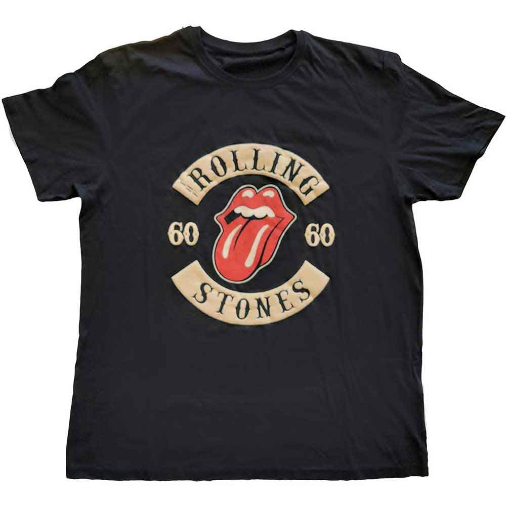 The Rolling Stones | Sixty Biker Tongue - T-Shirt Black