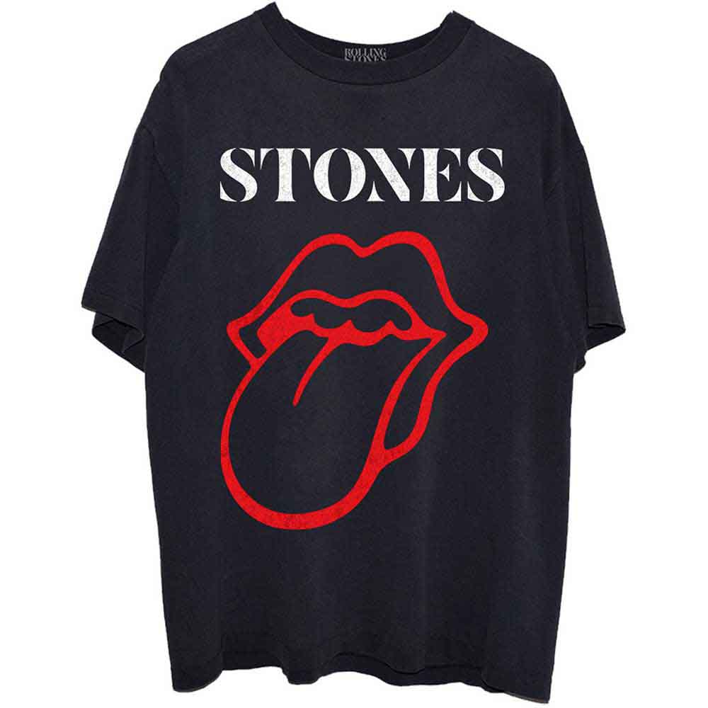 The Rolling Stones | Sixty Classic Vintage Tongue - T-Shirt Black