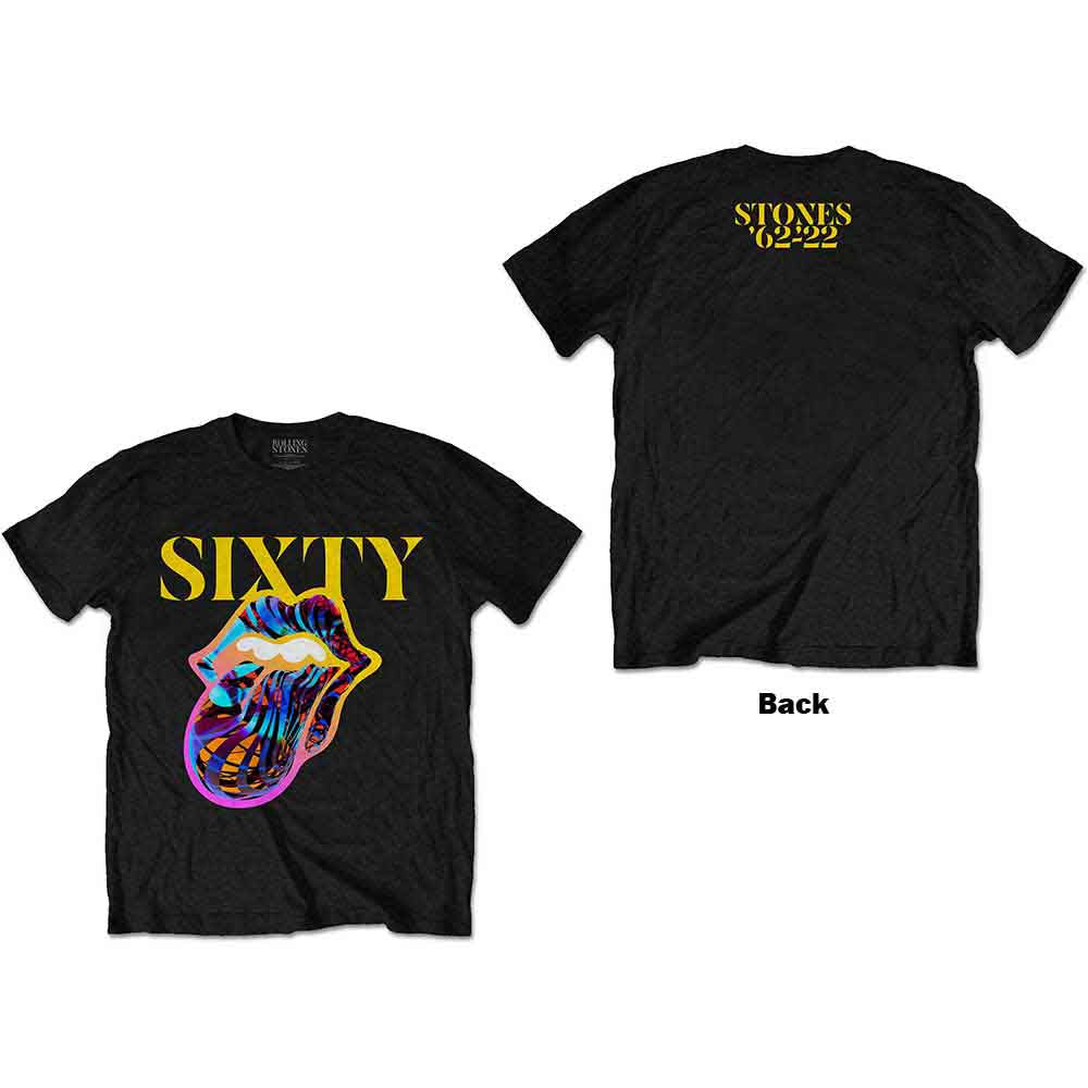 The Rolling Stones | Sixty Cyberdelic Tongue - T-Shirt Black