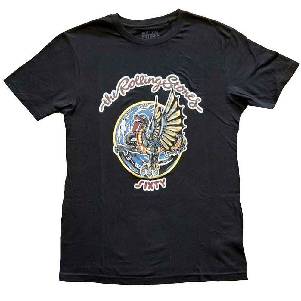 The Rolling Stones | Sixty Dragon Globe - T-Shirt Black