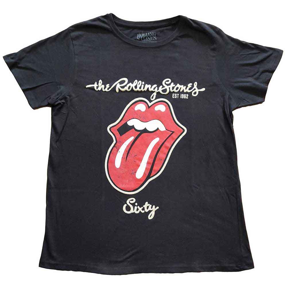 The Rolling Stones | Sixty Plastered Tongue - T-Shirt Black