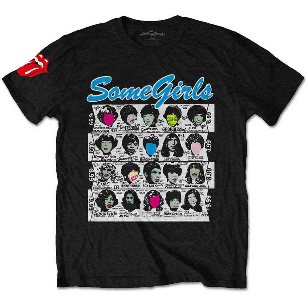 The Rolling Stones | Some Girls Album - T-Shirt Black