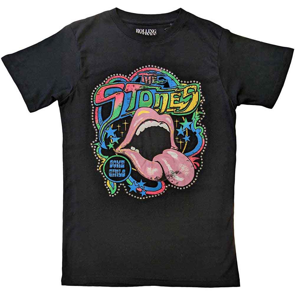 The Rolling Stones | Some Girls Neon Tongue - T-Shirt Black