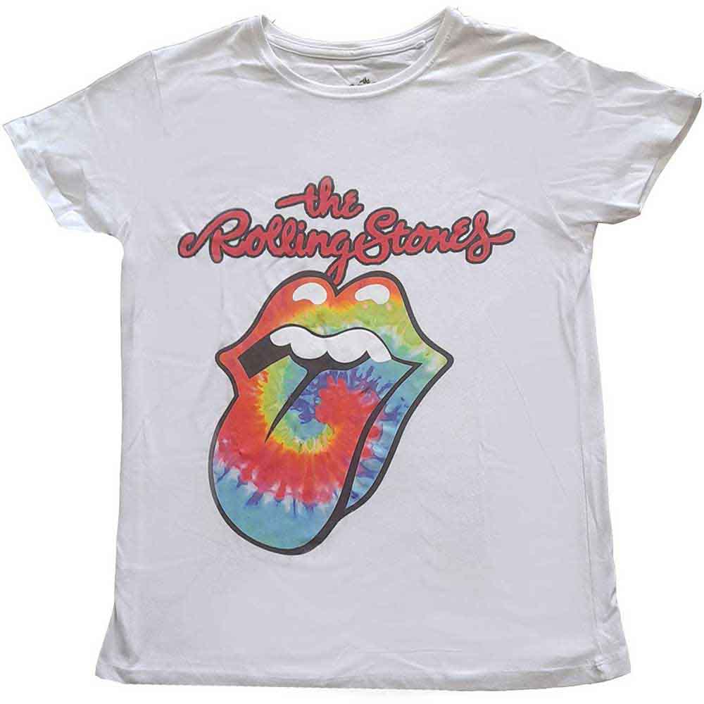 The Rolling Stones | Tie Dye Tongue - T-Shirt White