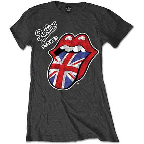 The Rolling Stones | Vintage British Tongue - T-Shirt Grey
