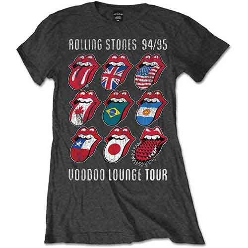 The Rolling Stones | Voodoo Lounge Tongues - T-Shirt Grey