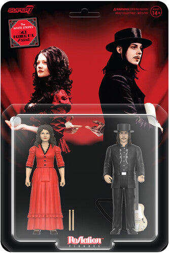 The White Stripes | Super7 - White Stripes - ReAction Figures Wv1 - Get Behind Me Satan 2-Pack (Action Figure, Collectible) - Action Figure