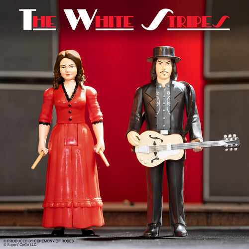 The White Stripes | Super7 - White Stripes - ReAction Figures Wv1 - Get Behind Me Satan 2-Pack (Action Figure, Collectible) - Action Figure
