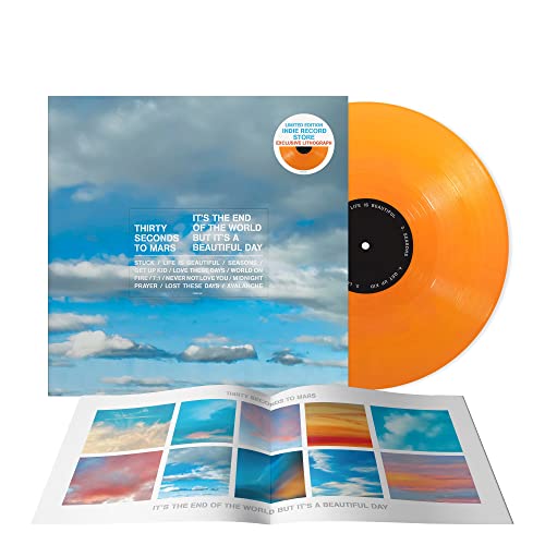 Thirty Seconds To Mars | It's The End Of The World But It's A Beautiful Day [Tangerine LP] [Alternate Cover] - Vinyl