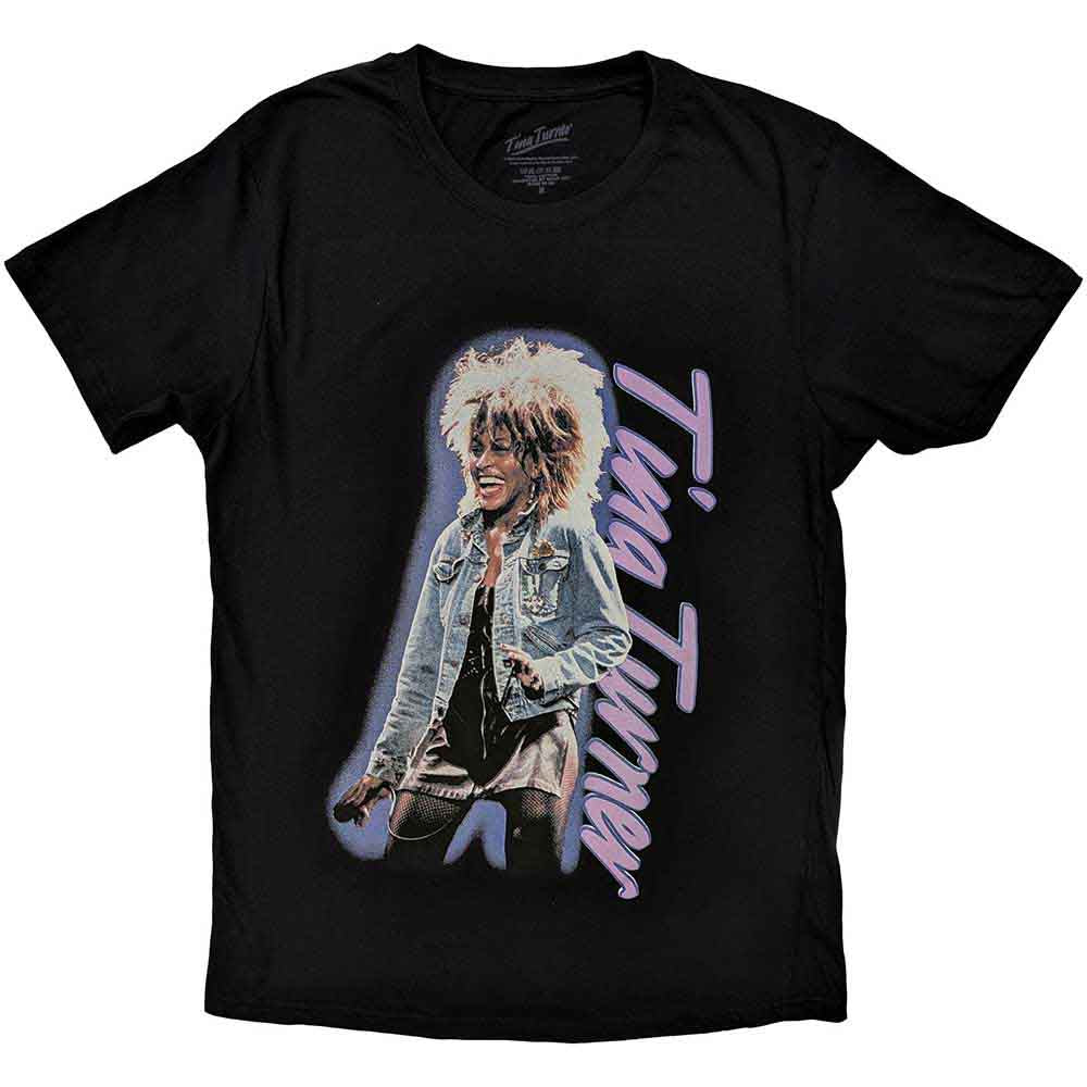 Tina Turner | Vertical Logo - T-Shirt Black
