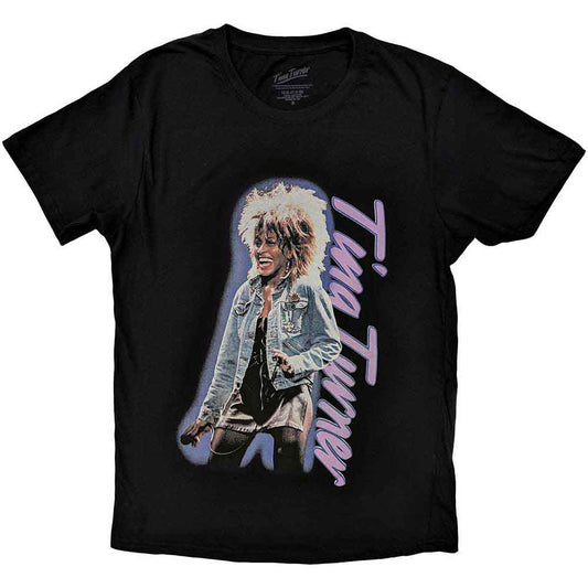 Tina Turner | Vertical Logo - T-Shirt Black