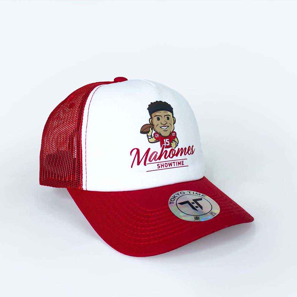 Tokyo Time | Patrick Mahomes NFLPA Emoji - Hat White, Red