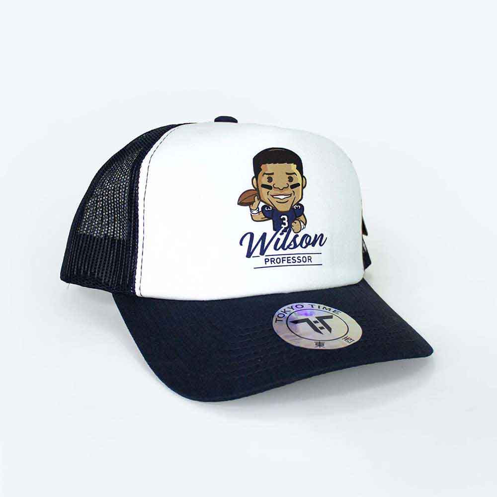 Tokyo Time | Russell Wilson NFLPA Emoji - Hat White, Blue