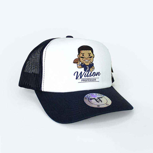 Tokyo Time | Russell Wilson NFLPA Emoji - Hat White, Blue