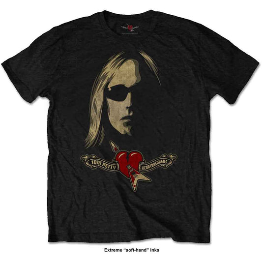 Tom Petty & The Heartbreakers | Shades & Logo - T-Shirt Black