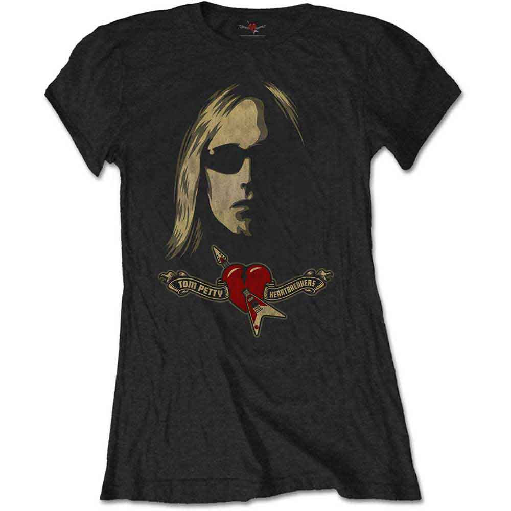 Tom Petty & The Heartbreakers | Shades & Logo - T-Shirt Black