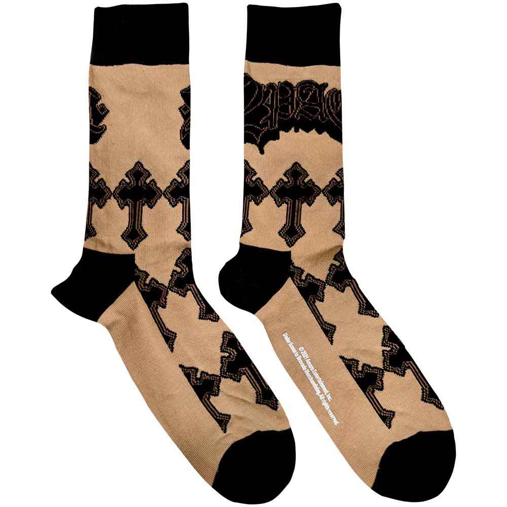 Tupac | Crosses - Socks Neutral