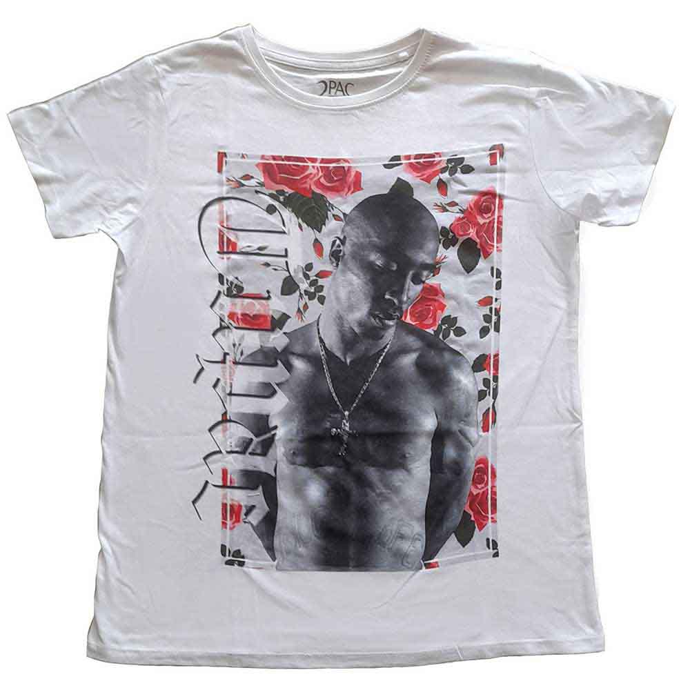 Tupac | Floral - T-Shirt White