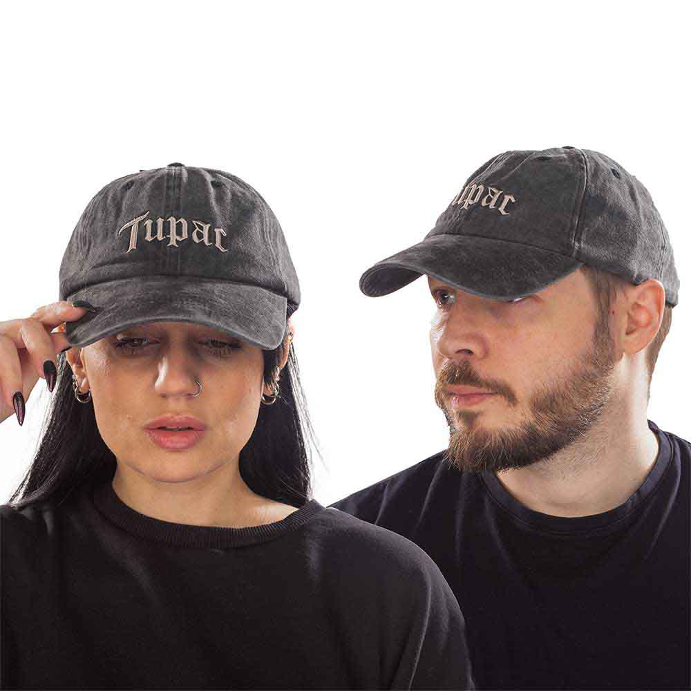 Tupac | Gothic Logo - Hat Grey