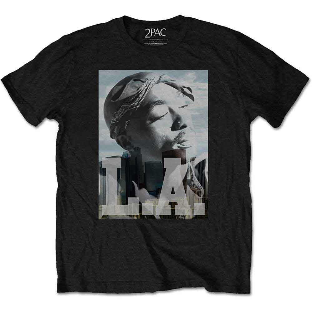 Tupac | LA Skyline - T-Shirt Black