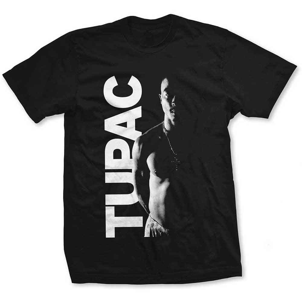 Tupac | Side Photo - T-Shirt Black