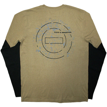 Type O Negative | Layered Long Sleeve T-Shirt: Tree – Black & Green (Back Print) - Apparel