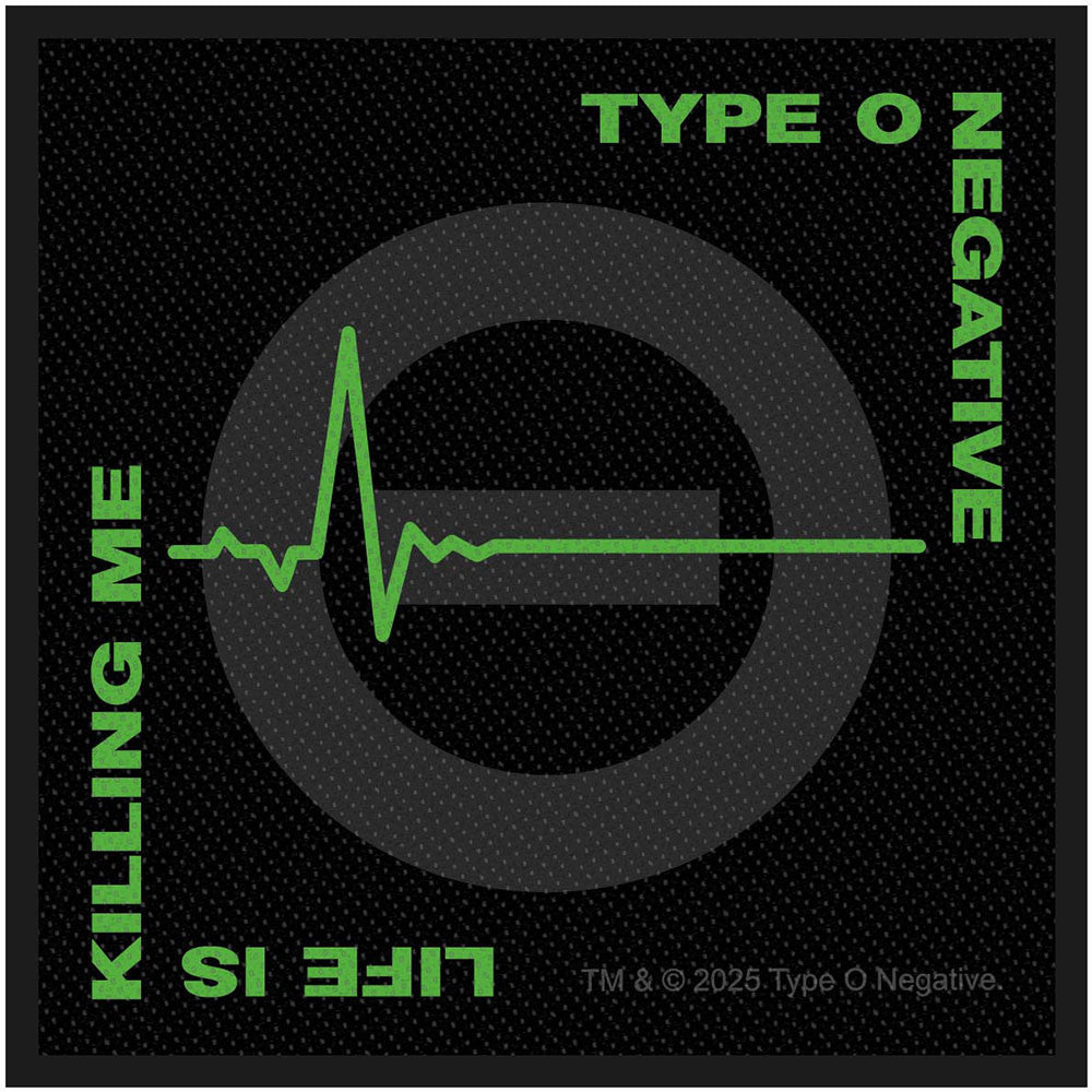 Type O Negative | Life Is Killing Me Standard Patch - Merchandise