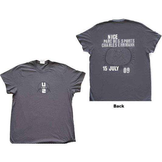 U2 | 360 Degree Tour Nice 2009 - T-Shirt Grey