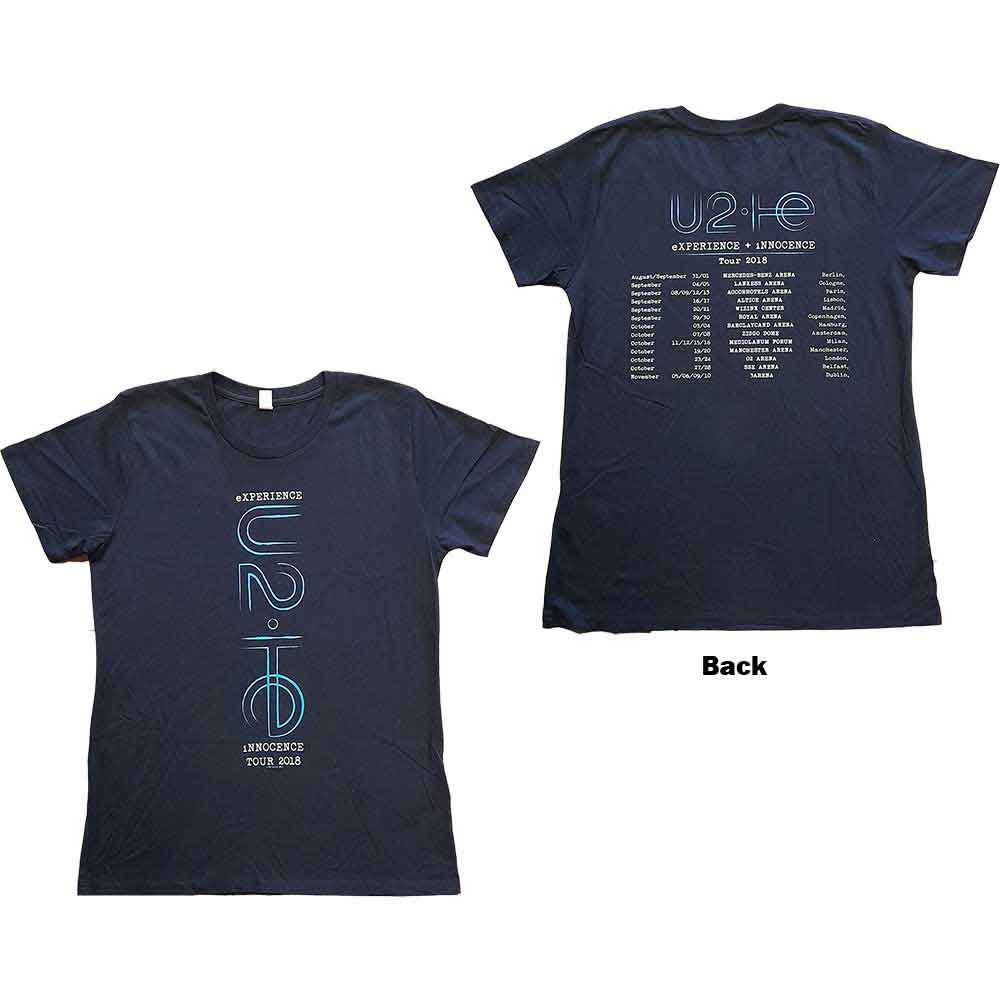 U2 | I+E 2018 Tour Dates - T-Shirt Blue