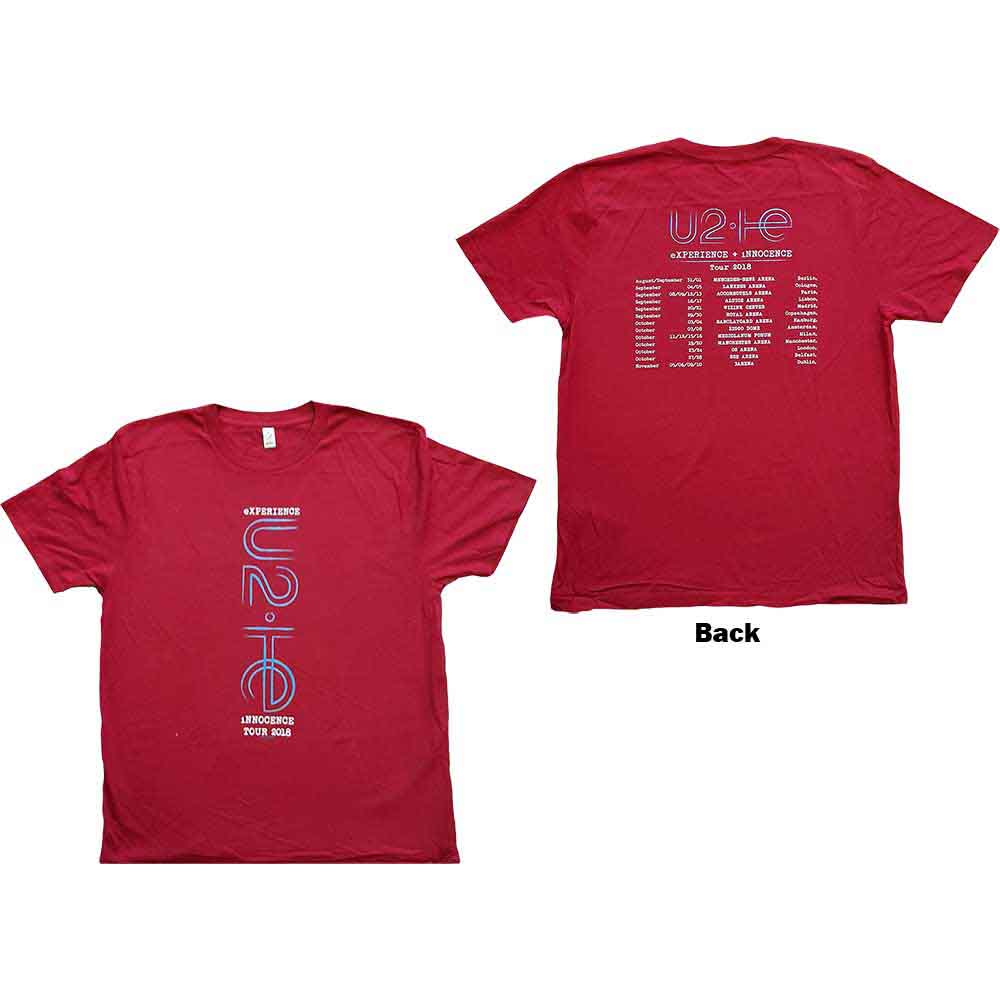 U2 | I+E 2018 Tour Dates - T-Shirt Red