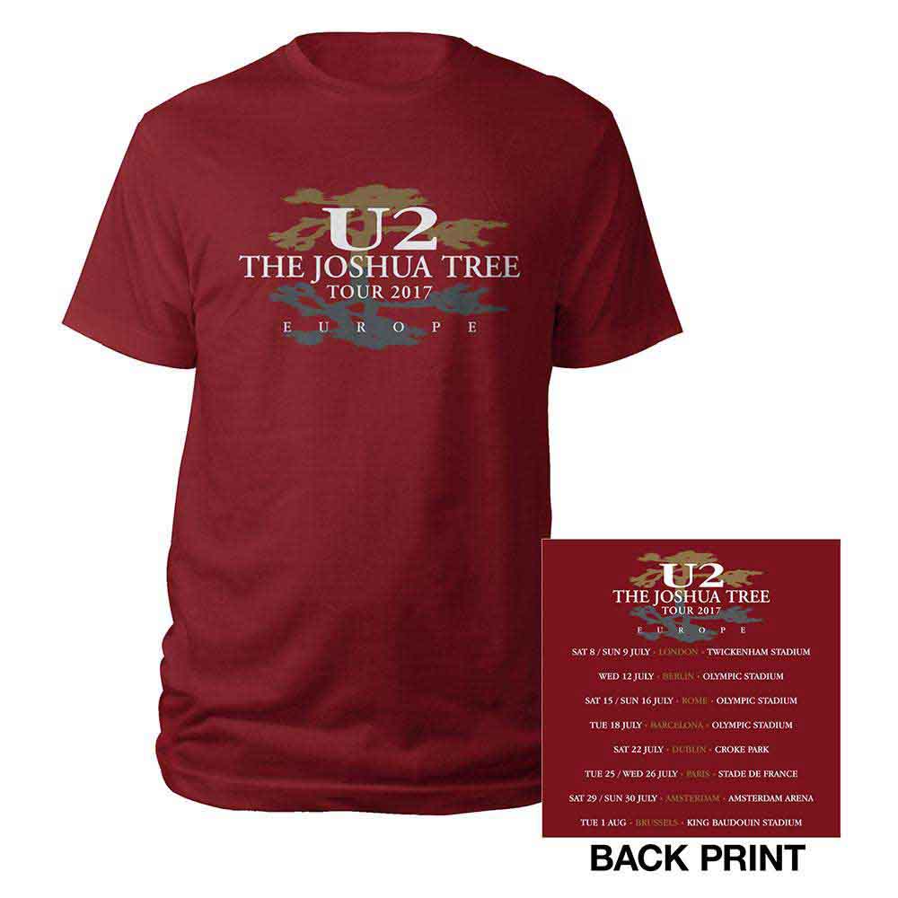 U2 | Joshua Tree 2017 - T-Shirt Red